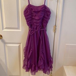 New Leaf by Samir branded women’s dress. Size 5/6 in purple. Dry clean only.